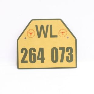 Luftwaffe Metal Number Plate