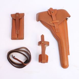 Luger P08 Artillery Holster Set light Brown 