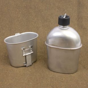 M1910 Canteen and Mug Stainless Steel Replica New