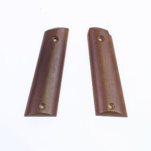 M1911 Colt 45 Replacement Smooth Wood Grips for Bruni