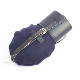 M1931 Water Bottle with Luftwaffe Blue wool cover and metal cup