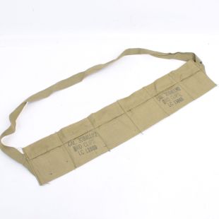 M1 Garand bandolier Khaki Original With Markings and Cardboard Inserts