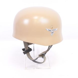 M38 German Fallschirmjager Helmet Dunkel Gelb with Double Decals Luftwaffe