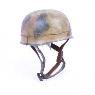 M38 German Paratrooper Helmet with Italian (monte Cassino) paint