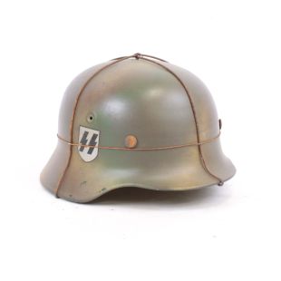 M40 Original Helmet 3 colour camo with SS Single Decal 57cms