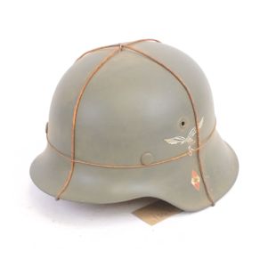 M42 Original Helmet with HJ and Luftwaffe decals ET62