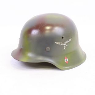 M42 original helmet with Luftwaffe & HJ Badge
