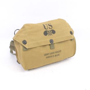 M6 gas mask bag for the WW2 US Army Lightweight Service M4 gas mask OD3 Tan by Kay Canvas