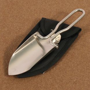 Mini Stainless Steel Folding Trowel and Pouch