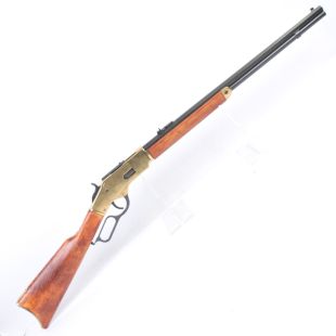 Model 1873 Winchester rifle with Ejecting Bullets by Denix Brass