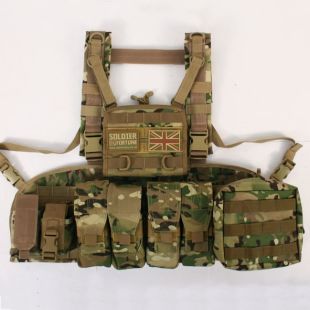 MOLLE Drivers Chest Rig. Multicamo