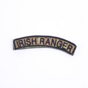 MTP Irish Ranger Title badge Hook and Loop Back