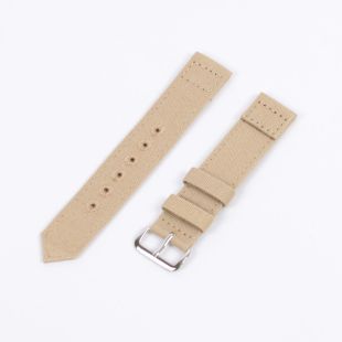 MWC Retro Pattern 2 piece 18mm Canvas Military Watch Strap in Khaki