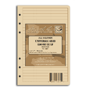 Rite in the rain 982T loose leaf TAMS paper 45/8" x 7" Tan