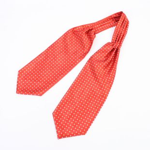 Officers Red Ascot Tie