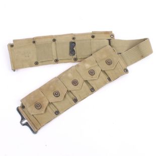 Original Garand belt OD #3. Ammo Belt #6