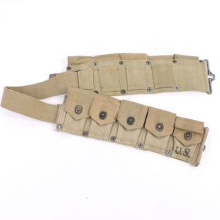 Original Garand belt OD #3. Ammo Belt #7