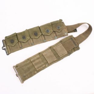 Original Garand belt OD #7. Grade 2 Green Ammo Belt #2