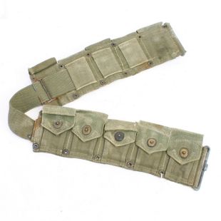 Original Garand belt OD #7. Green Ammo Belt #5