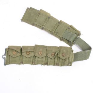 Original Garand belt OD #7. Original Green Ammo Belt 1