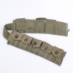 Original Garand belt OD #7. Original Green Ammo Belt 9