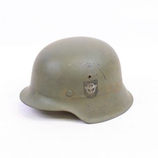 Original helmet Double Decal Beaded Combat Luftschutz Polizei