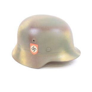 Original M40 helmet Camouflage Double Decal Beaded Combat Polizei 59cms 