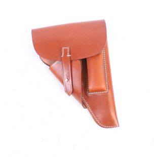 P38 Holster Soft Shell Brown Natural Leather