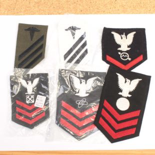Pack of 6 USN Rank Badges Pack 2