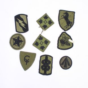 Pack of 9 US Army Subdued Patches