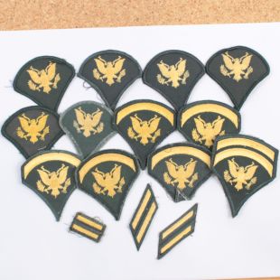 Pack of US Army Dress greens Rank Badges
