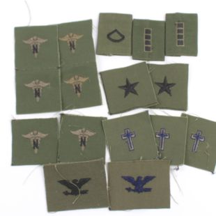 Pack of US Army Rank and Branch of Service Badges
