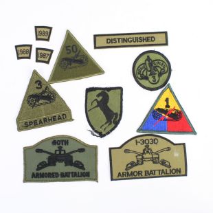 Pack of Various US Armoured Patches Pack C