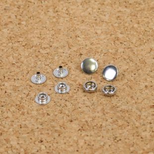 Para Helmet chinstrap press studs set Chrome