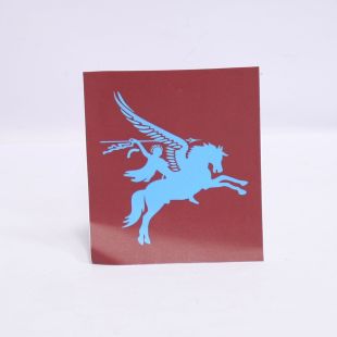 Pegasus Airborne Vehicle Jeep Sticker 13 x14 cm