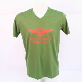 Pete Mitchel Maverick TOP GUN Tee Shirt Green