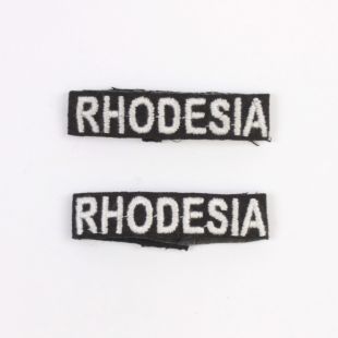 Rhodesia " B Sqn LRDG" Slip Ons shoulder Titles