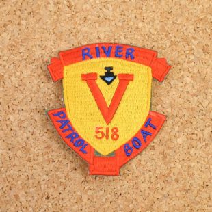 River Patrol Boat 518 Vietnam PBR "Apocalypse Now " Badge