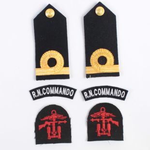 Royal Navy Commando sub Lieutenant badge set