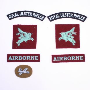 Royal Ulster Rifles 6th Airborne BD Badge Set
