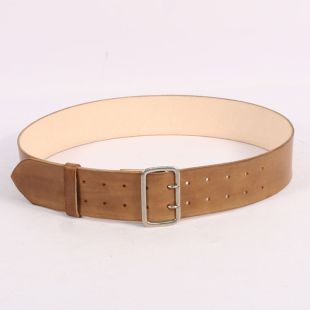 Wide Officers Double Claw Belt Brown by Richard Underwood