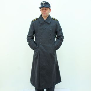 German WW2 Luftwaffe Blue M40 Greatcoat by RUM