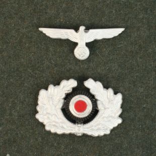Army Heer Cap Badge Set Eagle Wreath and Cockade by RUM