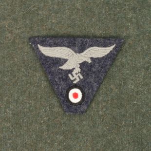 Luftwaffe Combined M43 Cap Badge Blue with Grey Eagle by RUM