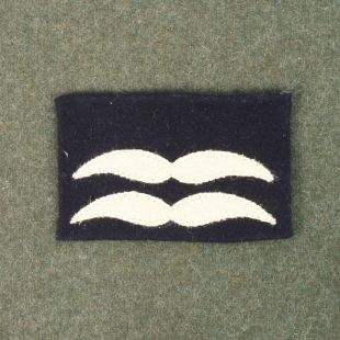 Luftwaffe Unterfeldwebel Combat Rank Patch On Blue by RUM