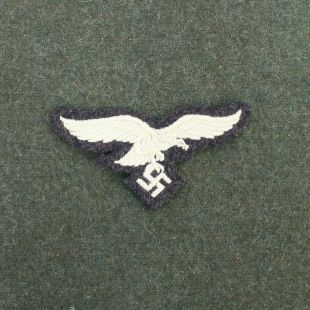 Luftwaffe Breast Eagle on Blue Background White Eagle By RUM
