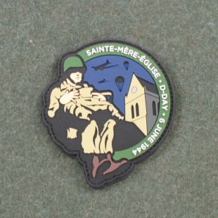 Sainte Mere Eglise D-Day Rubber Badge