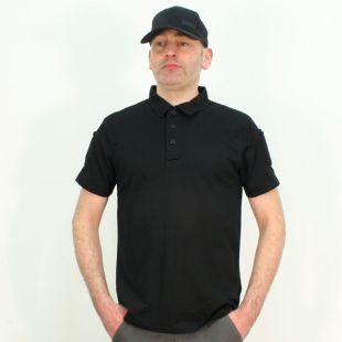 Quickdry Tactical Polo Shirt Black (Last one Size Small)