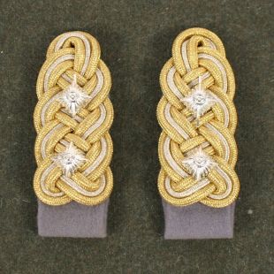 SS Obergruppenfuhrer Shoulder Boards Wire Bullion