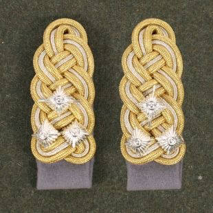 SS Oberstgruppenfuhrer Shoulder Boards Wire Bullion